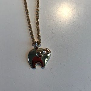 Kate spade gold elephant necklace